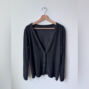 Banana Republic dark heather gray cardigan size medium